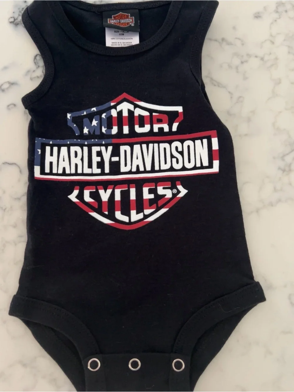 Harley Davidson motorcycles Set of 4 Onsies Bodysuits Infant Boys 0/3 Months